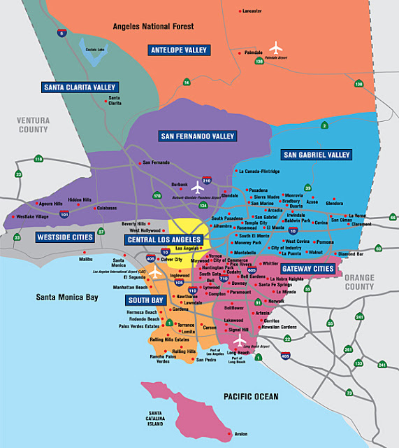 Miyuki Chinone Realtor Los Angeles County Map